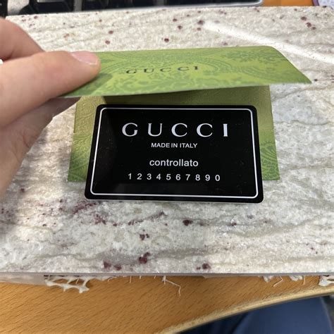 fake real gucci|gucci authenticity card.